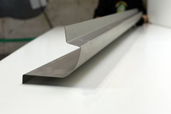 Левый ремонтный порог (с усилителем) AUTOFERRUM KIA Spectra (2000-2009) (Холоднокатаная сталь 1.2 мм)