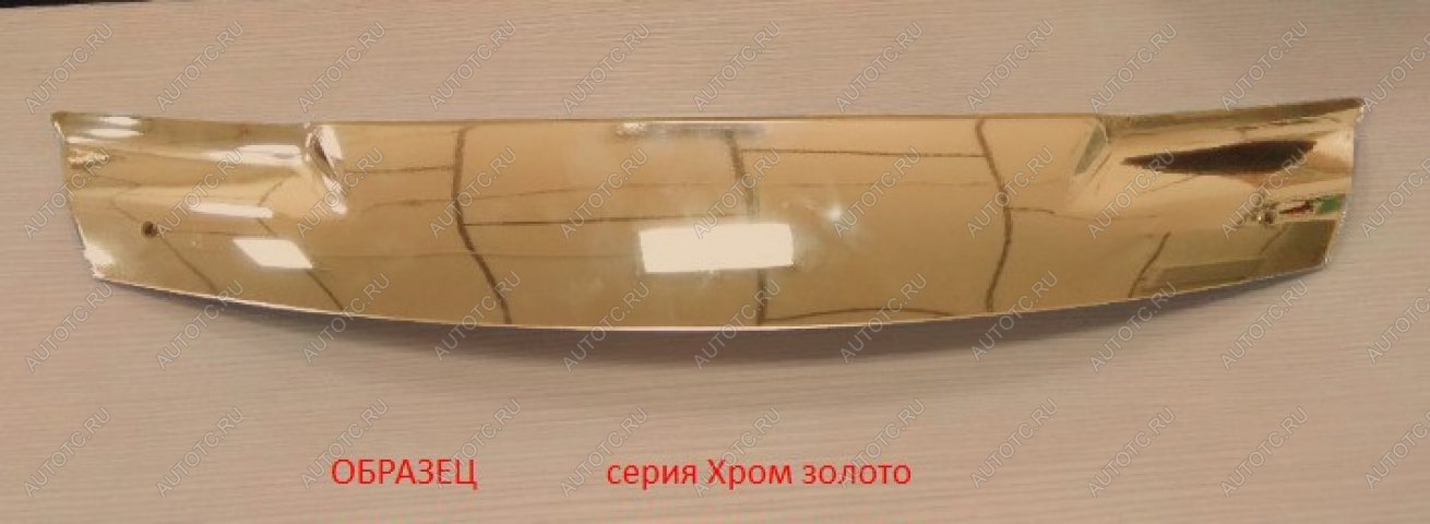 3 289 р.  Дефлектор капота CA-Plastic  Subaru Impreza  GJ (2012-2017) седан (Серия Хром золото)  с доставкой в г. Майкоп