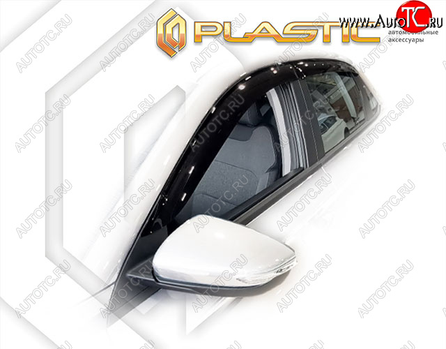 2 099 р. Дефлектор окон CA-Plastic Geely Emgrand SS11 (2021-2025) (Classic полупрозрачный)  с доставкой в г. Майкоп