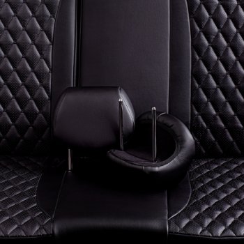 12 749 р. Комплект чехлов для сидений (РЗС 40/60, 3Г, Орегон) БАЙРОН Lord Autofashion  Audi A3  8PA хэтчбэк 5 дв. (2003-2013) дорестайлинг, 1-ый рестайлинг, 2-ой рестайлинг, 3-ий рестайлинг (черный, вставка черная, строчка черная)  с доставкой в г. Майкоп. Увеличить фотографию 5