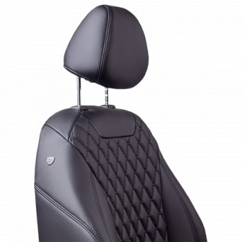 12 749 р. Комплект чехлов для сидений (РЗС 40/60, 3Г, Орегон) БАЙРОН Lord Autofashion  Audi A3  8PA хэтчбэк 5 дв. (2003-2013) дорестайлинг, 1-ый рестайлинг, 2-ой рестайлинг, 3-ий рестайлинг (черный, вставка черная, строчка черная)  с доставкой в г. Майкоп. Увеличить фотографию 6