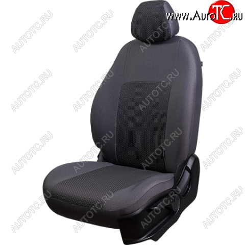 4 949 р. Комплект чехлов для сидений, (РЗС 40/60, 3Г жаккард) Дублин Lord Autofashion  Chevrolet Aveo  T300 (2011-2015) хэтчбек (серый, вставка серая, строчка серая)  с доставкой в г. Майкоп