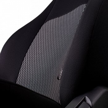 4 949 р. Комплект чехлов для сидений, (РЗС 40/60, 3Г жаккард) Дублин Lord Autofashion  Chevrolet Aveo  T300 (2011-2015) седан, хэтчбек (черный, вставка Прямоугольник черная, строчка черная)  с доставкой в г. Майкоп. Увеличить фотографию 3