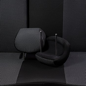 4 949 р. Комплект чехлов для сидений, (РЗС 40/60, 3Г жаккард) Дублин Lord Autofashion  Chevrolet Aveo  T300 (2011-2015) седан, хэтчбек (черный, вставка Сеул серая, строчка черная)  с доставкой в г. Майкоп. Увеличить фотографию 5