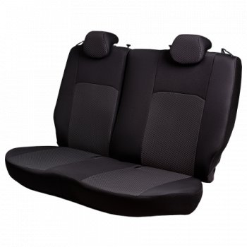 4 949 р. Комплект чехлов для сидений (РЗС 40/60, 3Г жаккард) Дублин Lord Autofashion  Chevrolet Aveo  T300 (2011-2015) седан, хэтчбек (черный, вставка Стежок серая, строчка черная)  с доставкой в г. Майкоп. Увеличить фотографию 6