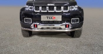 Защита переднего бампера нижняя d60,3 мм ТСС Тюнинг BAIC BJ40 (2022-2025) (нержавейка)