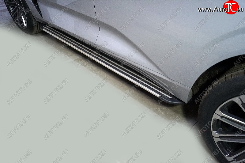 21 999 р. Пороги алюминиевые Slim Line ТСС Тюнинг  Changan UNI-K (2020-2025) (Silver )  с доставкой в г. Майкоп