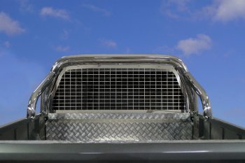 Защита кузова и заднего стекла (для кузова) d 76,1 мм ТСС Тюнинг JAC T8 PRO (2020-2025) (нержавейка)