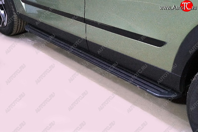 22 999 р. Пороги алюминиевые Slim Line ТСС Тюнинг  JAECOO J7 (2023-2025) (Black)  с доставкой в г. Майкоп