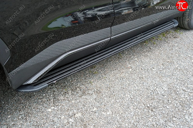 21 999 р. Пороги алюминиевые Slim Line ТСС Тюнинг  Jetour Dashing (2022-2025) (Black)  с доставкой в г. Майкоп