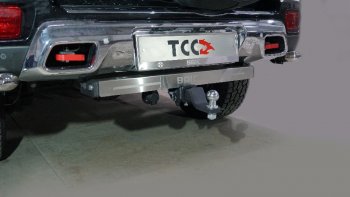 Фаркоп (тягово-сцепное устройство) ТСС Тюнинг BAIC BJ40 (2022-2025) (оцинкованный, шар E нержавейка, надпись Baic)
