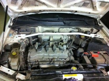 2 899 р. Растяжка передних стоек Nissan Almera (2006-н.в.) ТехноМастер ТехноМастер 2904.6200.04  с доставкой в г. Майкоп. Увеличить фотографию 1