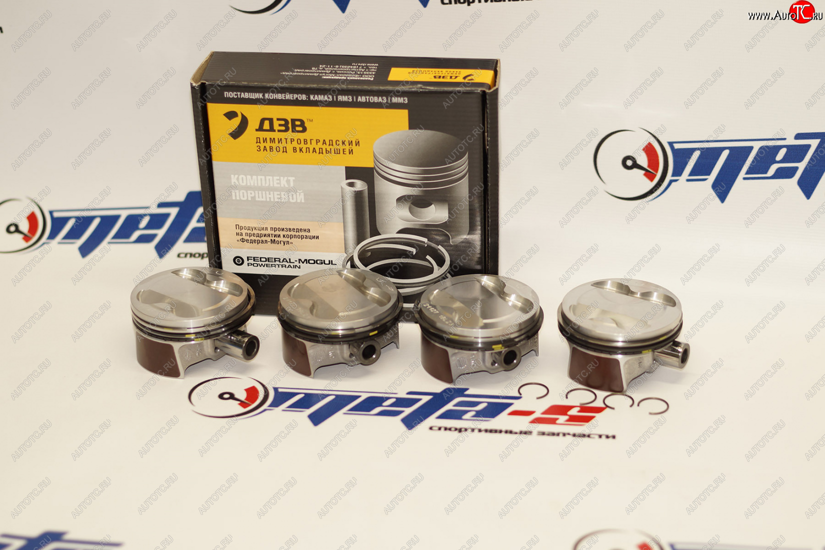 4 299 р. Поршни 21127 Federal Mogul 82,0 (Приора безвтык) с пальцем поршневым Federal Mogul (ДЗВ) 21127-1004015-57  с доставкой в г. Майкоп