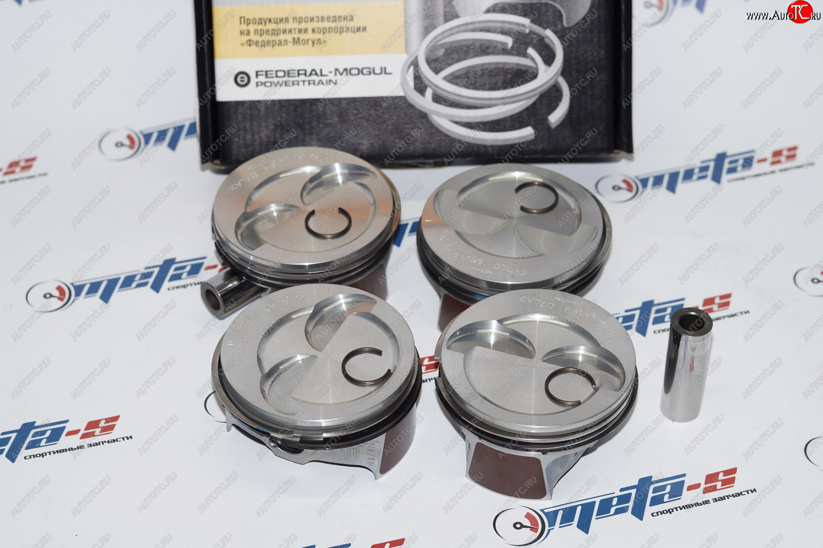 4 299 р. Поршни 11189 Federal Mogul 82,5 (Гранта безвтык) с пальцем поршневым Federal Mogul (ДЗВ) 11189-1004015-57  с доставкой в г. Майкоп