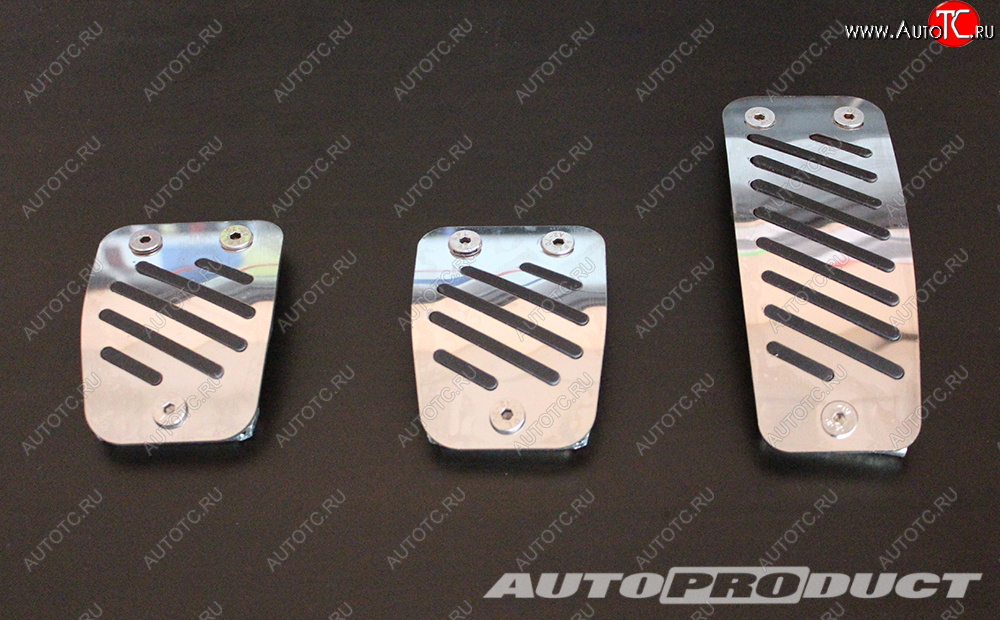 2 189 р. Накладки педалей VESTA механика до 2016 (3 шт) АВТОПРОДУКТ Autoproduct ар0650  с доставкой в г. Майкоп