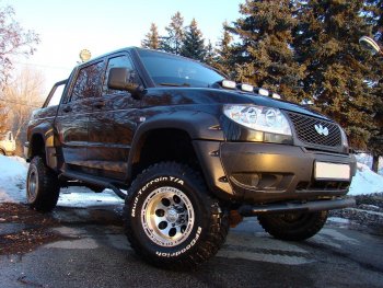 17 699 р. Расширители арок УАЗ Patriot Pickup 23632 LAPTER (с накладками на бампер) LAPTER tku31p  с доставкой в г. Майкоп. Увеличить фотографию 1