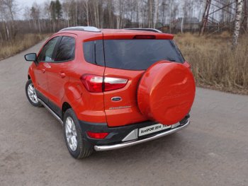 Защита задняя (нержавейка 60,3 мм) ТСС Тюнинг Ford EcoSport (2013-2019) дорестайлинг
