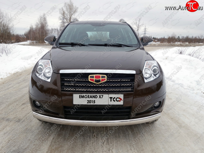 4 949 р.  ТСС Тюнинг GEELYEmgrand X7 2013- - Решетка радиатора верхняя (лист)  geelemgx71504  с доставкой в г. Майкоп