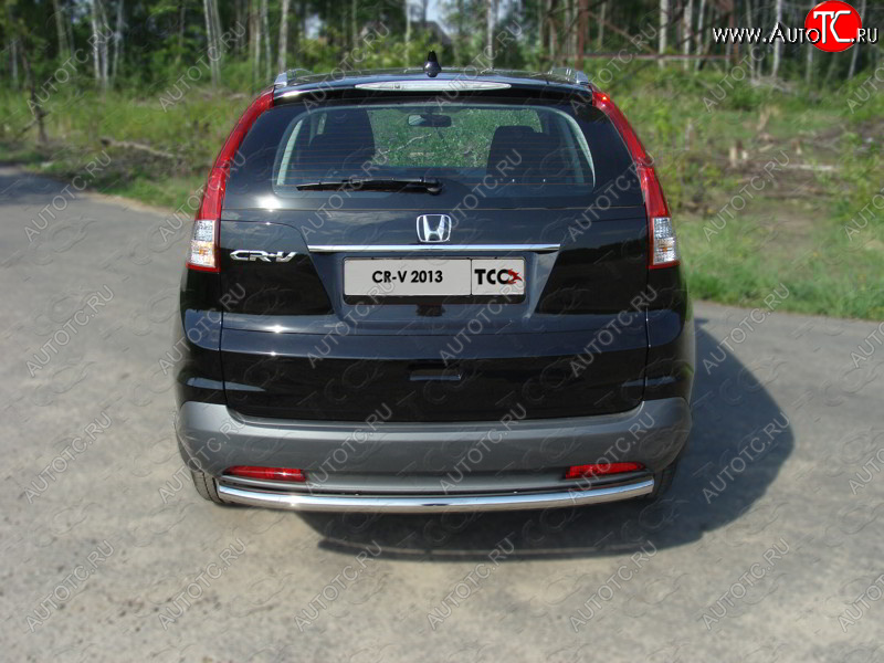 1 000 000 р. Защита задняя (центральная нержавейка 50,8 мм) ТСС Тюнинг  Honda CR-V  RM1,RM3,RM4 (2012-2015) дорестайлинг  с доставкой в г. Майкоп