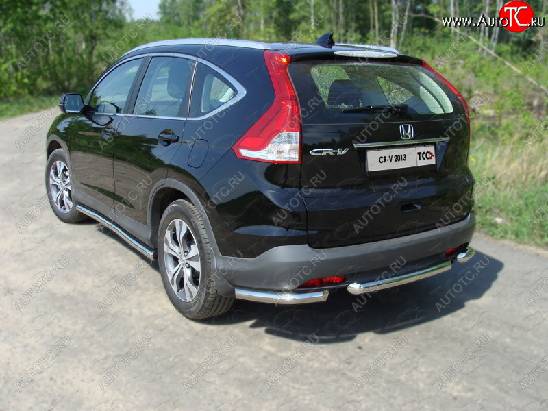 1 000 000 р. Защита задняя (центральная нержавейка 60,3 мм) ТСС Тюнинг  Honda CR-V  RM1,RM3,RM4 (2012-2015) дорестайлинг  с доставкой в г. Майкоп