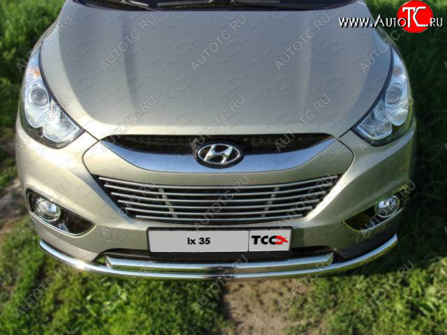 15 299 р. Защита переднего бампера нижняя d50,8*50,8 мм ТСС Тюнинг Hyundai IX35 LM дорестайлинг (2009-2013) (нержавейка)  с доставкой в г. Майкоп