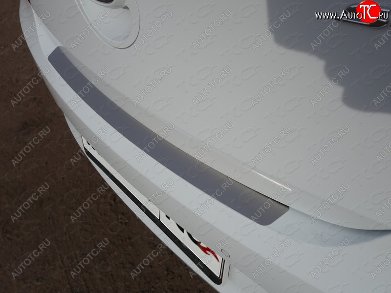 1 000 000 р. Накладка на задний бампер ТСС Тюнинг  Hyundai Solaris  RBr (2014-2017) хэтчбэк рестайлинг (лист шлифованный)  с доставкой в г. Майкоп