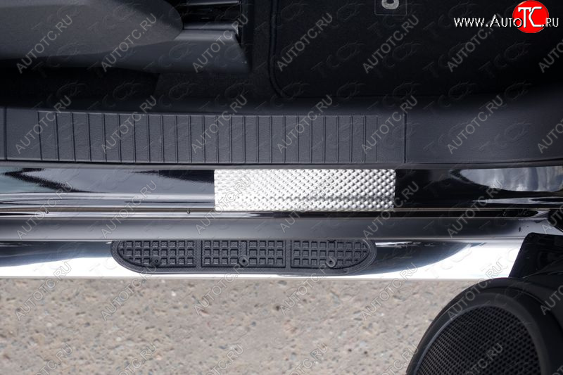 1 000 000 р. Накладки порожков салона ТСС Тюнинг  Jeep Compass  MK (2011-2015) рестайлинг (Лист декоративный)  с доставкой в г. Майкоп