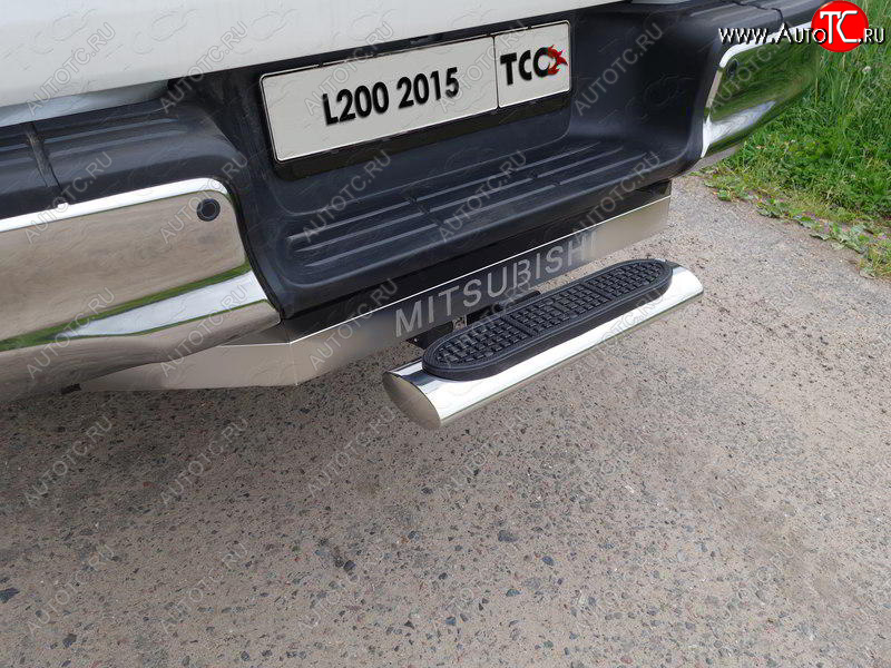 1 000 000 р.  ТСС Тюнинг MITSUBISHIL200 2015-2018 - Задняя подножка овальная 120х60 мм (под фаркоп)  mitl2001526  с доставкой в г. Майкоп