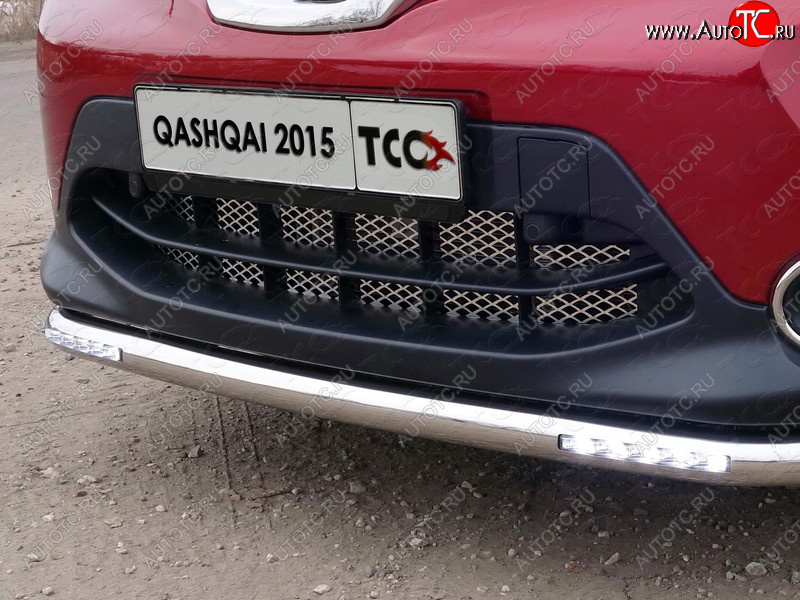 1 000 000 р. Вставка переднего бампера ТСС Тюнинг  Nissan Qashqai  2 (2013-2019) J11 дорестайлинг (лист)  с доставкой в г. Майкоп