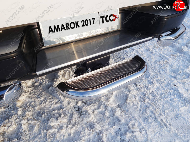 1 000 000 р.  ТСС Тюнинг VOLKSWAGENAmarok 2016- - Задняя подножка (нерж. лист) 60,3 мм (под фаркоп)  vwamar1756  с доставкой в г. Майкоп