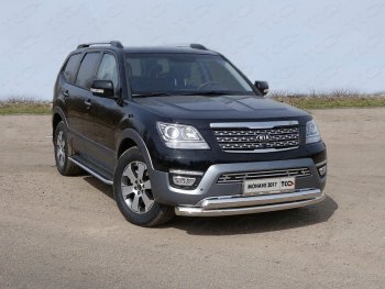 Рамка гос. номера ТСС Тюнинг KIA Mohave HM рестайлинг (2017-2020) (нержавейка)