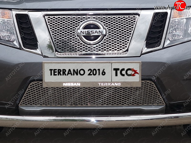 5 999 р. Рамка гос. номера ТСС Тюнинг Nissan Terrano D10 дорестайлинг (2013-2016) (нержавейка)  с доставкой в г. Майкоп