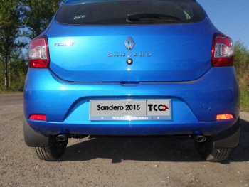 Рамка гос. номера ТСС Тюнинг Renault Sandero (B8) дорестайлинг (2014-2018) (нержавейка)