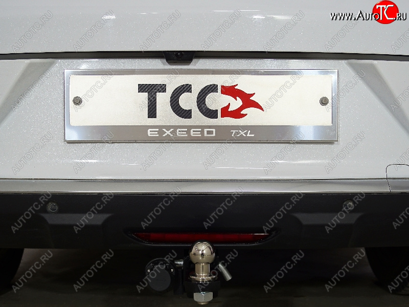 4 999 р. Рамка гос. номера (комплект)(1.6L Turbo 4WD) ТСС Тюнинг EXEED TXL 1-ый рестайлинг (2021-2025) (нанесенная надпись EXEED)  с доставкой в г. Майкоп