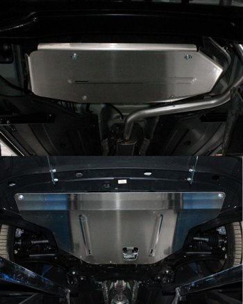 Защиты комплект (картер, кпп, бак) ТСС Тюнинг KIA Soul  SK3 (2018-2022) (алюминий 4 мм)