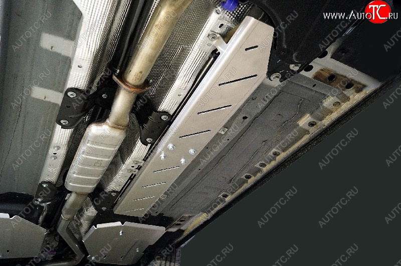 4 999 р. Защита топливной магистрали (2.0L 4WD)(комплект) ТСС Тюнинг Geely Monjaro (2022-2025) (алюминий 4 мм)  с доставкой в г. Майкоп