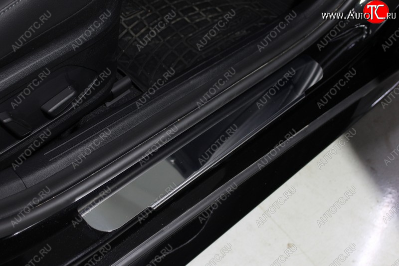 1 000 000 р. Накладки на порогжки салона ТСС Тюнинг  Hyundai Sonata  DN8 (2019-2022) (Лист зеркальный)  с доставкой в г. Майкоп