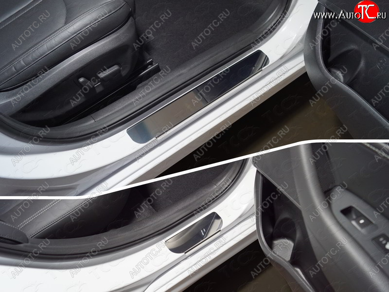 1 000 000 р. Накладки на порожки салона  Hyundai Sonata ( LF,  DN8) (2017-2022) рестайлинг (Лист зеркальный)  с доставкой в г. Майкоп