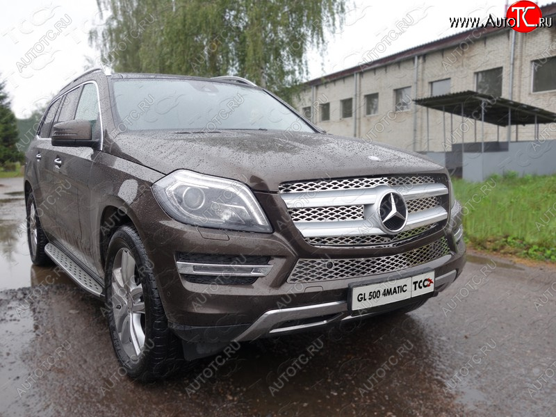 1 000 000 р. Вставка переднего бампера ТСС Тюнинг  Mercedes-Benz GL class  X166 (2012-2016) дорестайлинг (лист)  с доставкой в г. Майкоп
