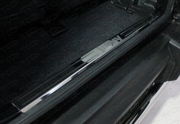 Накладка на задний бампер, ТСС Тюнинг Suzuki Jimny  JB64 (2018-2025) (лист зеркальный надпись JIMNY)