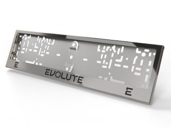 Рамка гос. номера ТСС Тюнинг Evolute i-Joy джип (2022-2025) (нержавейка)