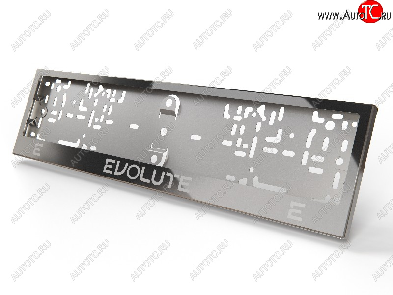 4 999 р. Рамка гос. номера ТСС Тюнинг Evolute i-Joy джип (2022-2025) (нержавейка)  с доставкой в г. Майкоп