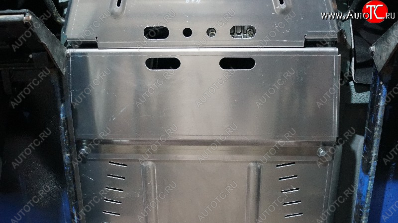 4 999 р. Защита КПП (устанавливается только совместно с ZKTCC00674 и ZKTCC00676) ТСС Тюнинг Лада нива 4х4 2121 (Legend) 3 дв. 2-ой рестайлинг (2021-2025) (алюминий 4 мм)  с доставкой в г. Майкоп
