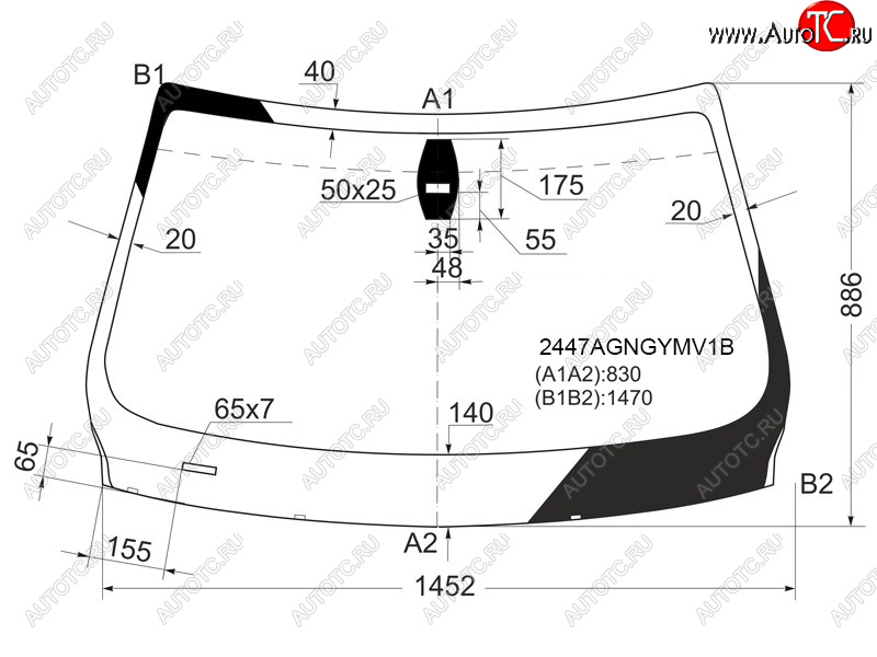 6 649 р. Стекло лобовое (Датчик дождя) BMW 3-Series 05-14  M3 06-13 FUYAO 2447AGNGYMV1B  с доставкой в г. Майкоп