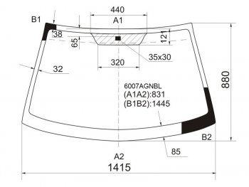5 299 р. Стекло лобовое Nissan Almera 00-06  Almera Classic 06-12  Bluebird Sylphy 00-05 FUYAO 6007AGNBL  с доставкой в г. Майкоп. Увеличить фотографию 1