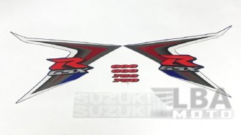 3 999 р. Комплект наклеек на пластик для мотоцикла Suzuki GSX-R600750 08-10 Сине-Белый 1  пм-00017737  с доставкой в г. Майкоп. Увеличить фотографию 1