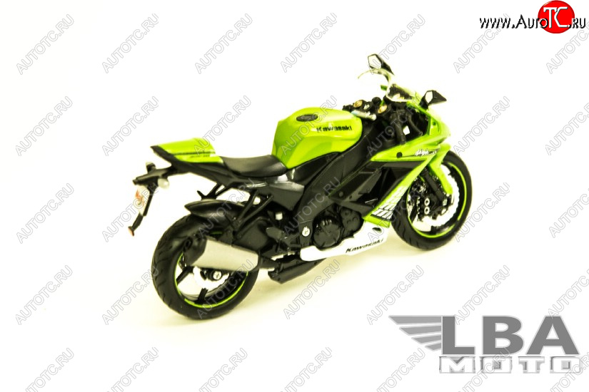 1 599 р. Модель мотоцикла Kawasaki Ninja ZX-10R Зеленого цвета масштаб 112  пм-00002213  с доставкой в г. Майкоп