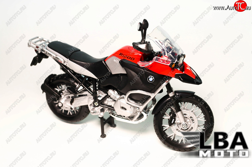 1 599 р. Модель мотоцикла BMW R1200GS Красно-Черного цвета масштаб 112  пм-00002215  с доставкой в г. Майкоп