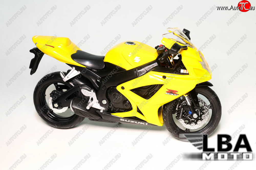 1 599 р. Модель мотоцикла Suzuki GSX-R600 06-07 Желтого цвета масштаб 112  пм-00002218  с доставкой в г. Майкоп