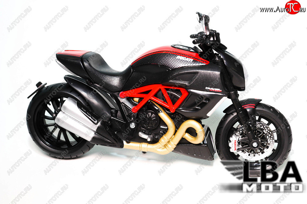 1 599 р. Модель мотоцикла Ducati Diavel Красно-Черного цвета масштаб 112  пм-00002223  с доставкой в г. Майкоп